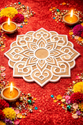 Heartwave Rangoli