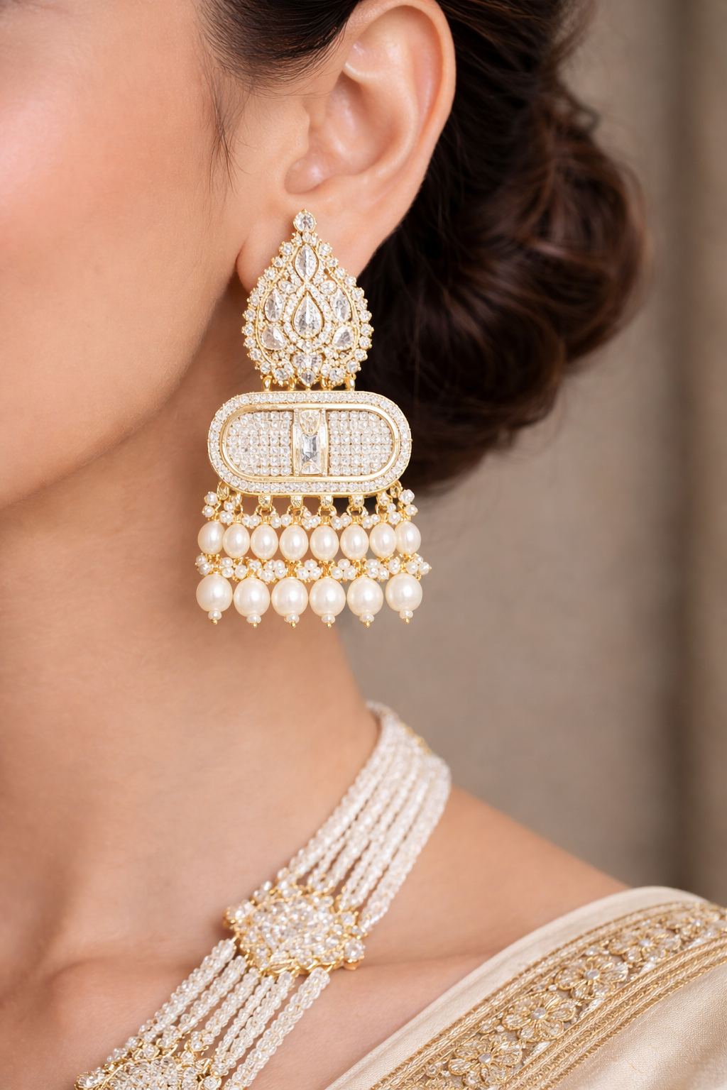 Rajvaani Pearl Royale Necklace Set