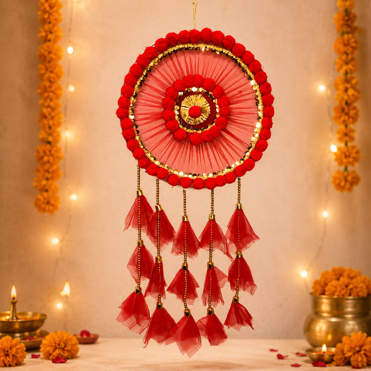 Ruby Radiance Dreamcatcher