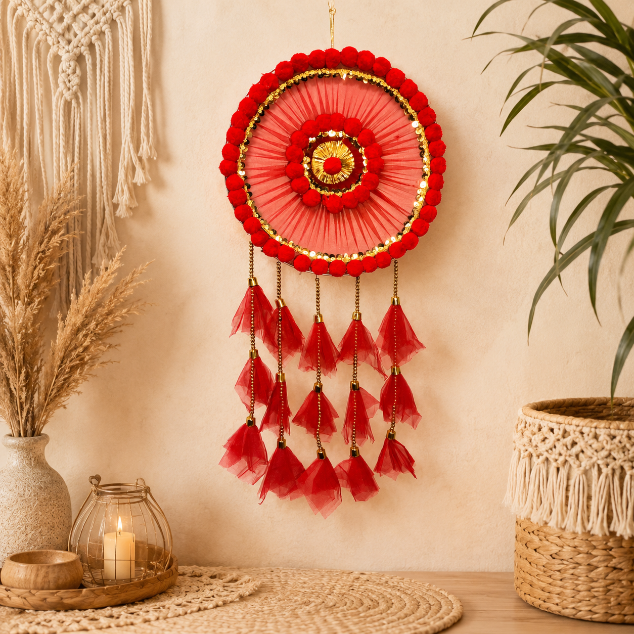 Ruby Radiance Dreamcatcher