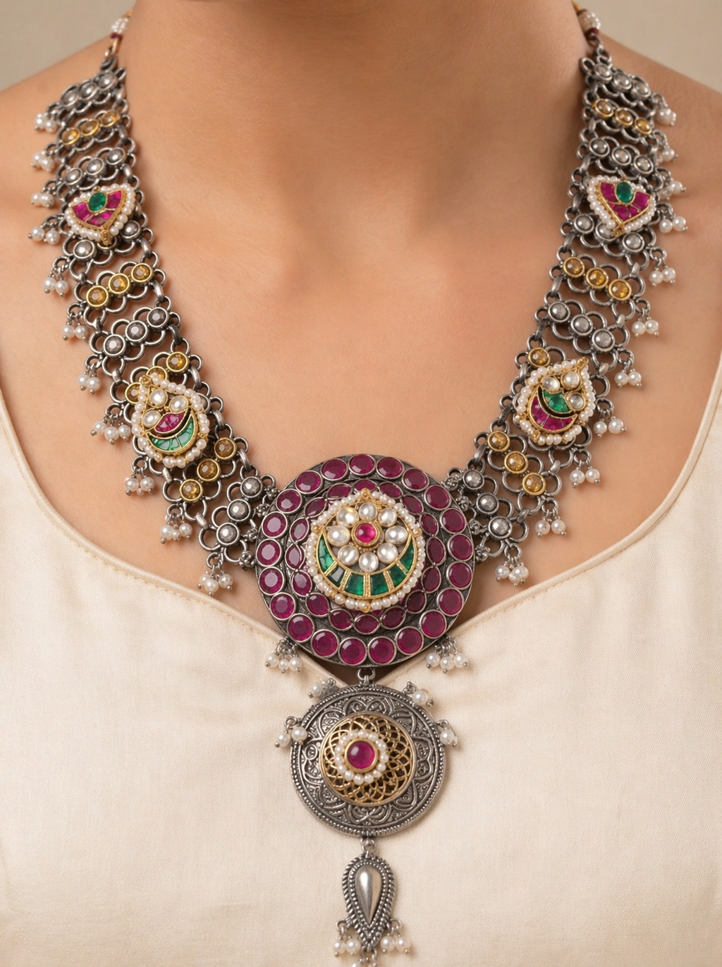 Aadhira Necklace & Earrings Set