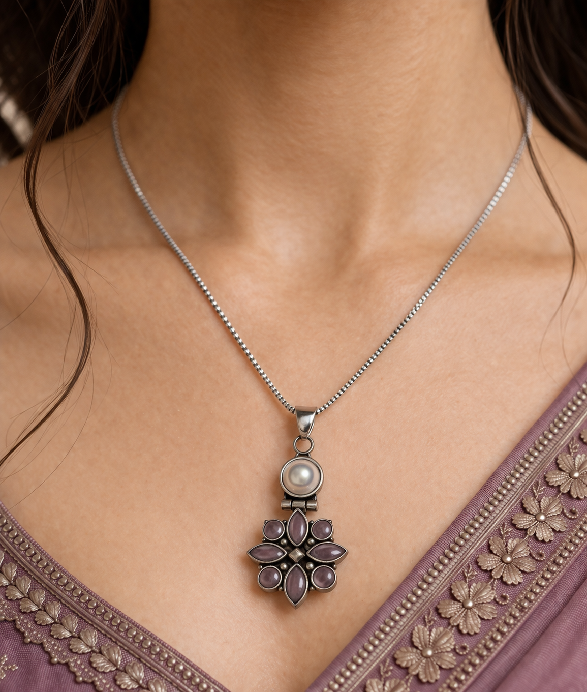 Zaria Petal Pendant