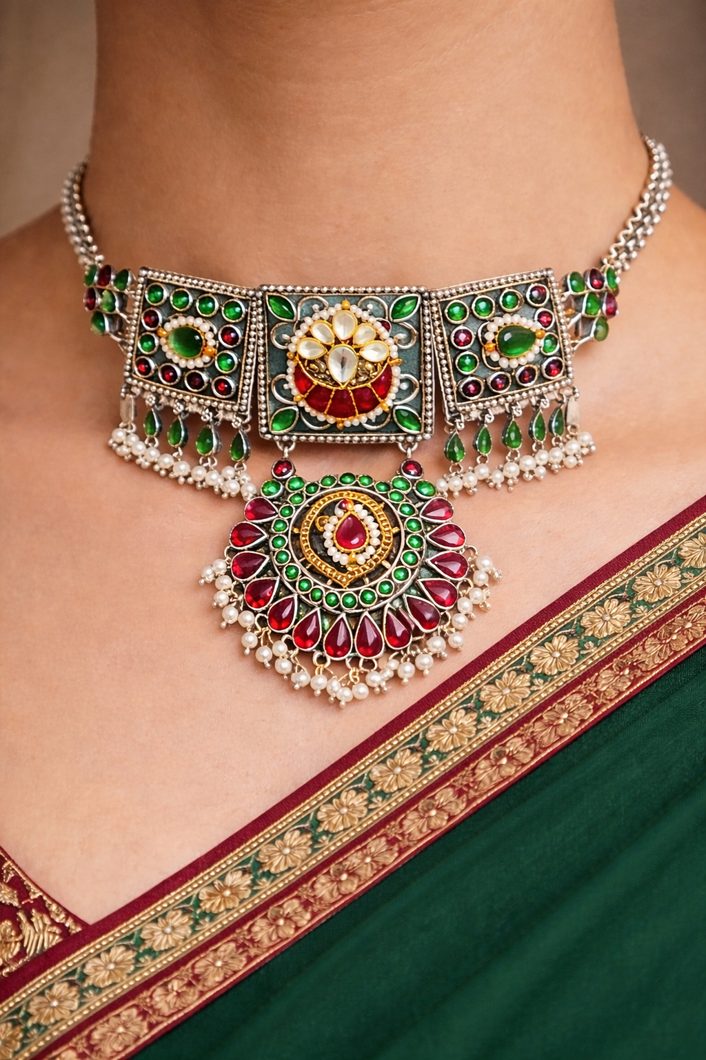 Rajasthani Style Choker Set image 2