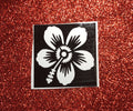 Hibiscus Mehndi Tattoo Sticker